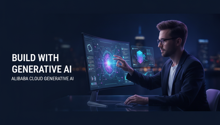 AI engineer working with generative AI while preparing for the Alibaba ACA-GenAI exam