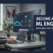 Real machine learning engineer at a desk with an ML training dashboard and cloud pipeline, preparing for the AWS MLA-C01 certification