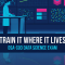 Snowflake data scientist certification DSA-C03 banner showing a data scientist at a standing desk before a wall of scatter plots and embedding clusters