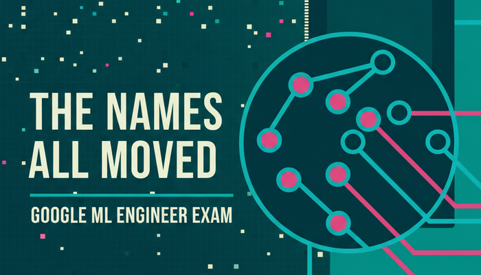 Google Professional Machine Learning Engineer GCP-PMLE exam banner showing a neural graph and accelerator hardware